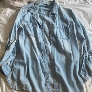 Denim button up